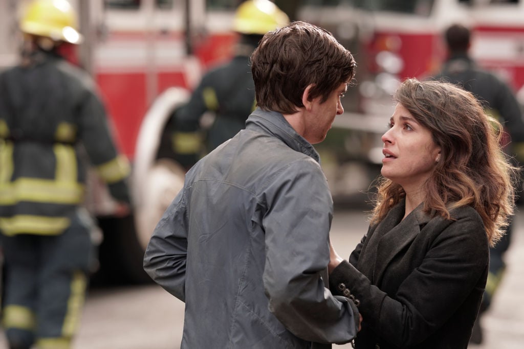 Freddie Highmore and Paige Spara | Darko Sikman/ABC via Getty Images 