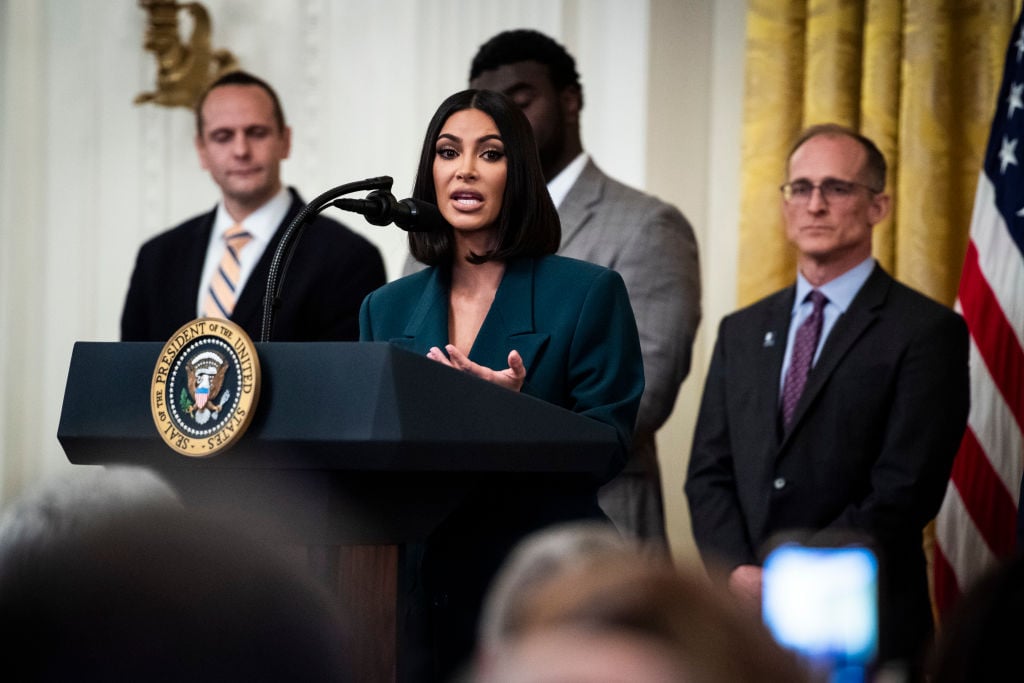 Kim Kardashian West at the White House