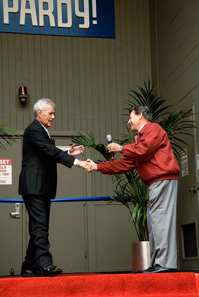 'Jeopardy!' host Alex Trebek and announcer Johnny Gilbert 