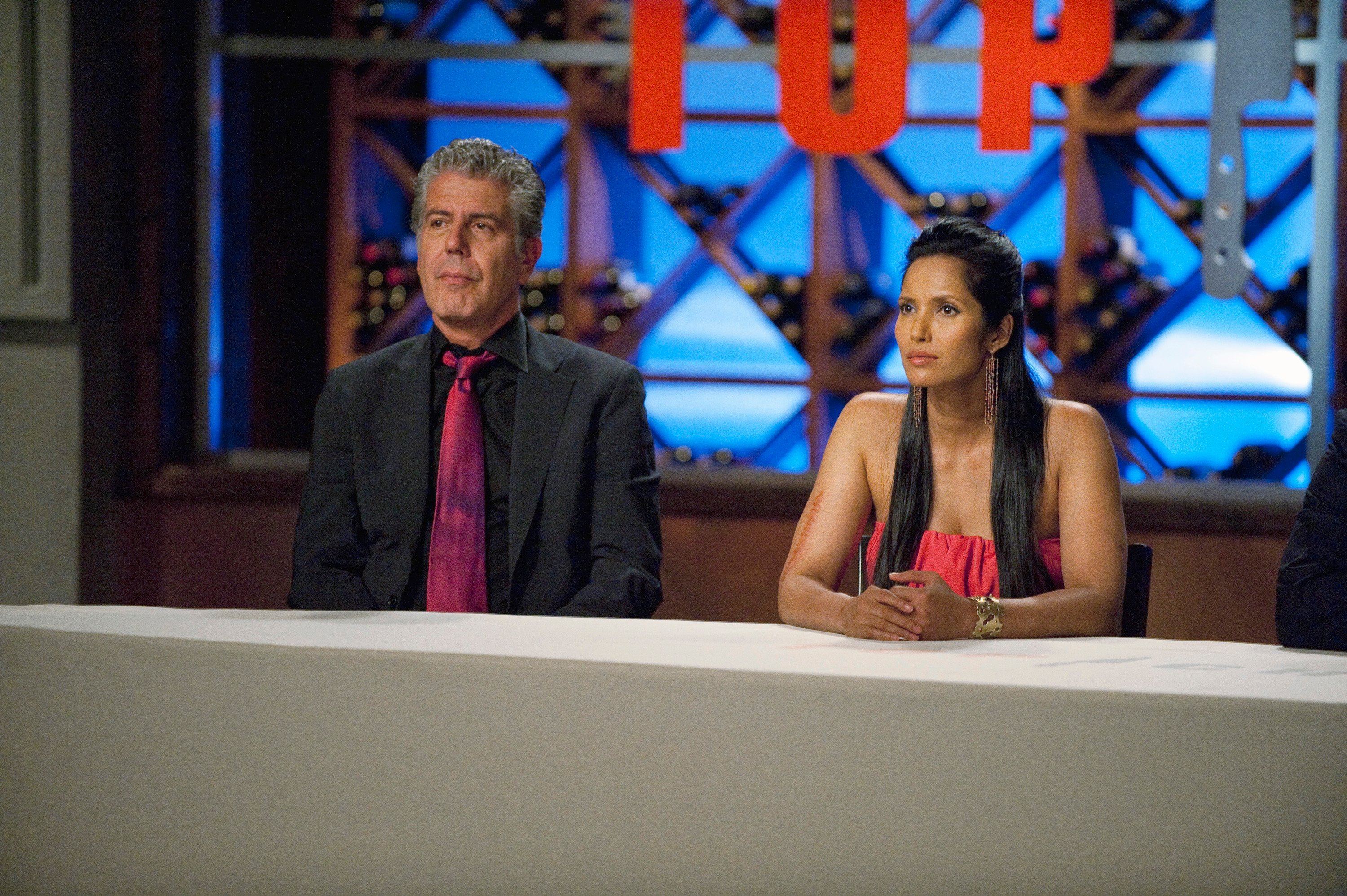 Anthony Bourdain and Padma Lakshmi in 2010