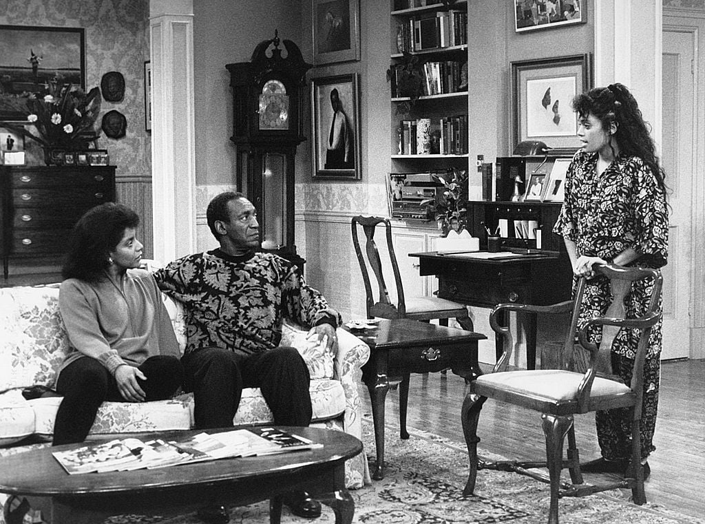 Phylicia Rashad, Bill Cosby, and Lisa Bonet in 'The Cosby Show'
