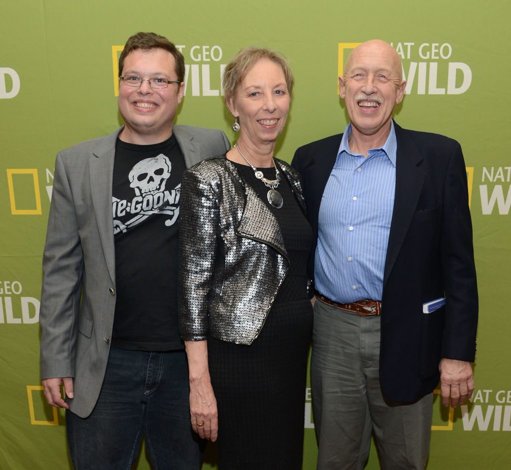 (left to right): Charles Pol and his parents Diane Pol and Dr. Pol
