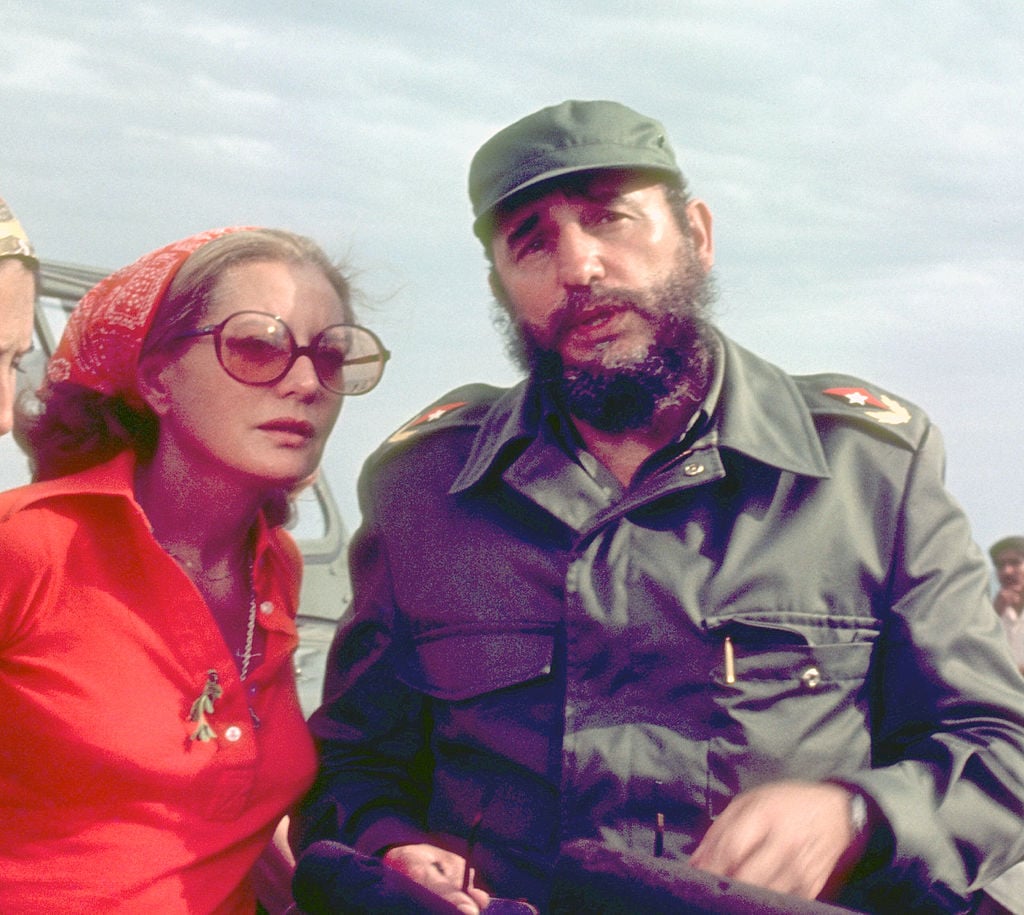 Barbara Walters with Cuban leader Fidel Castro, 1977