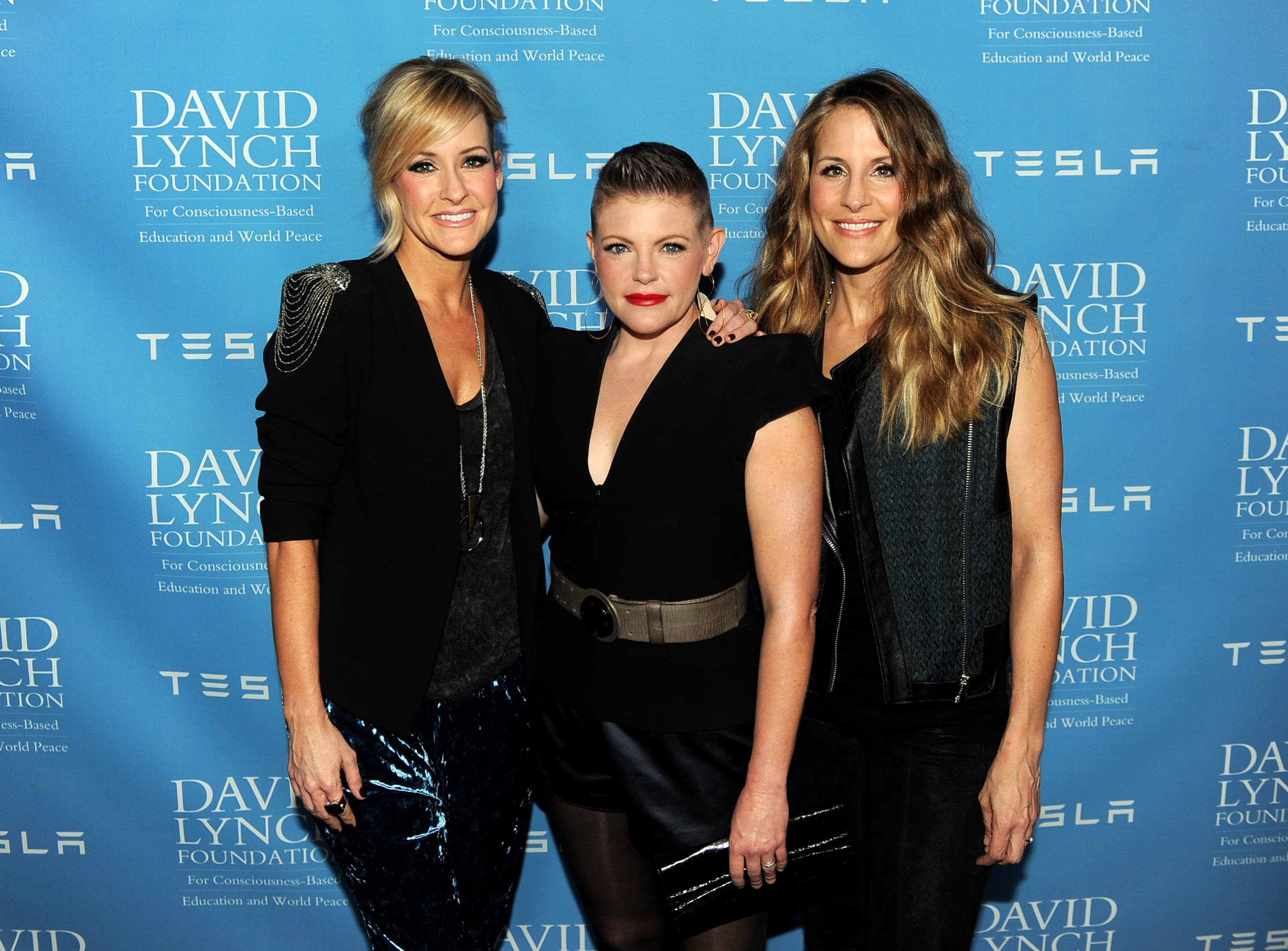 The band now known simply as The Chicks: (L-R) Musicians Martie Maguire, Natalie Maines, and Emily Robison 