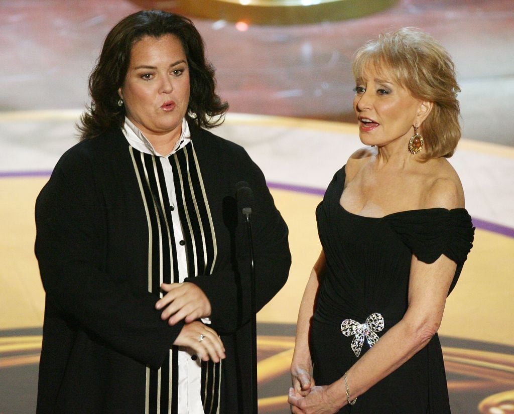 Rosie O'Donnell and Barbara Walters