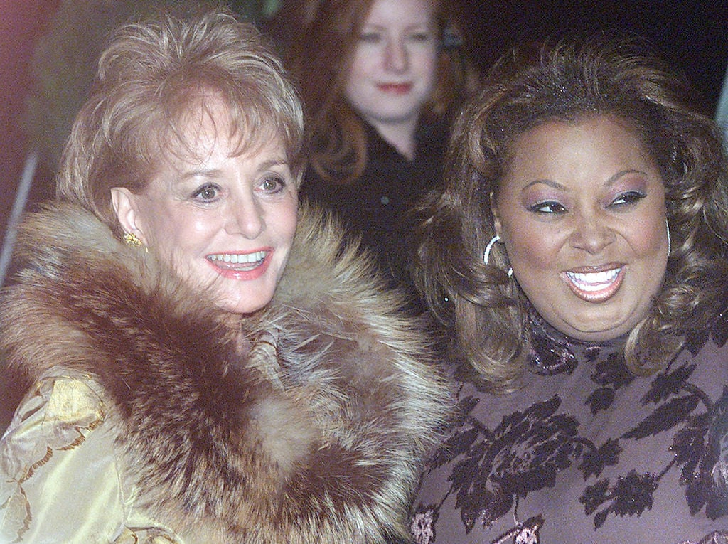 Barbara Walters and Star Jones in 2000