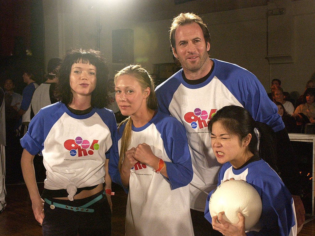 Shelly Cole, Liza Weil, Scott Patterson and Keiko Agena participate in Oxygen Celebrity Dodgeball Tournament to Benefit the Elizabeth Glaser Pediatric AIDS Foundation