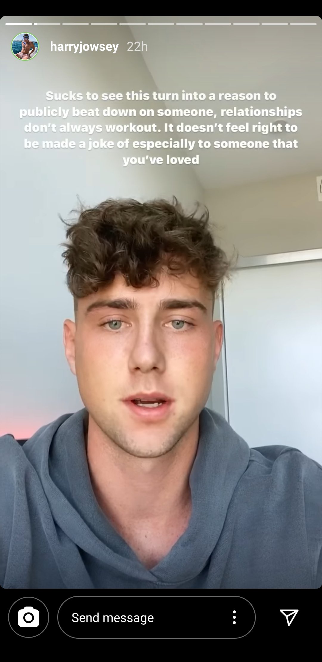 Harry Jowsey Instagram Live