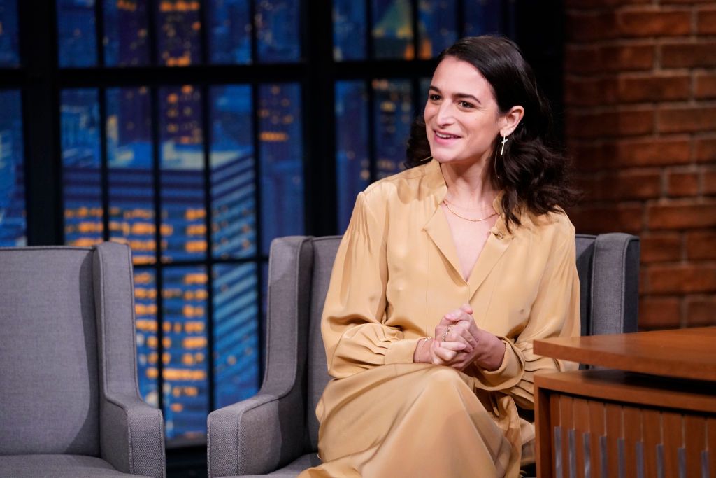 Jenny Slate voice actor on 'Big Mouth' during an interview with host Seth Meyers on November 6, 2019