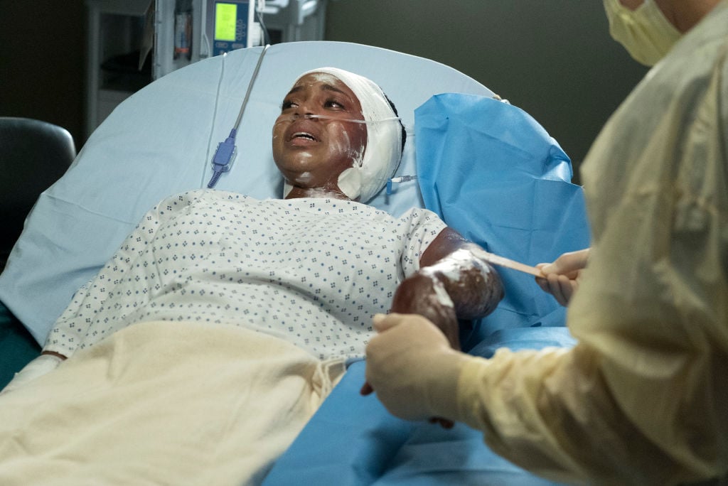 Jerrika Hinton as Stephanie Edwards on ABC's "Grey's Anatomy" - Season Thirteen