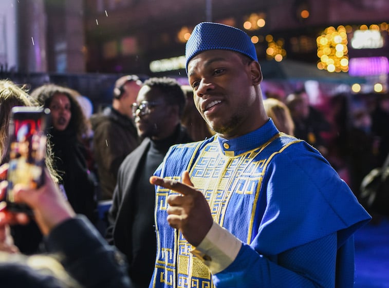 John Boyega on the red carpet