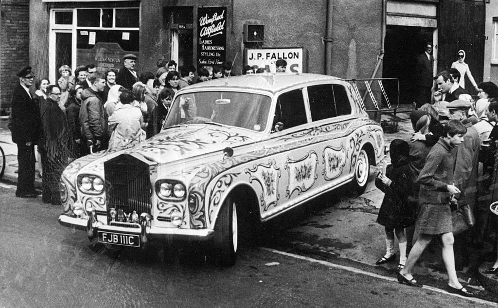 John Lennon's painted Rolls Royce, decorated with zodiac signs and bunches of flowers