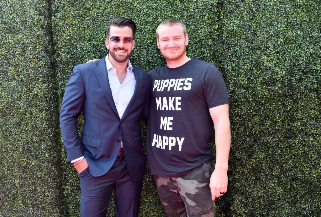 Johnny Bananas (L) and Wes Bergmann attend the 2019 MTV Movie and TV Awards at Barker Hangar on June 15, 2019 in Santa Monica, California