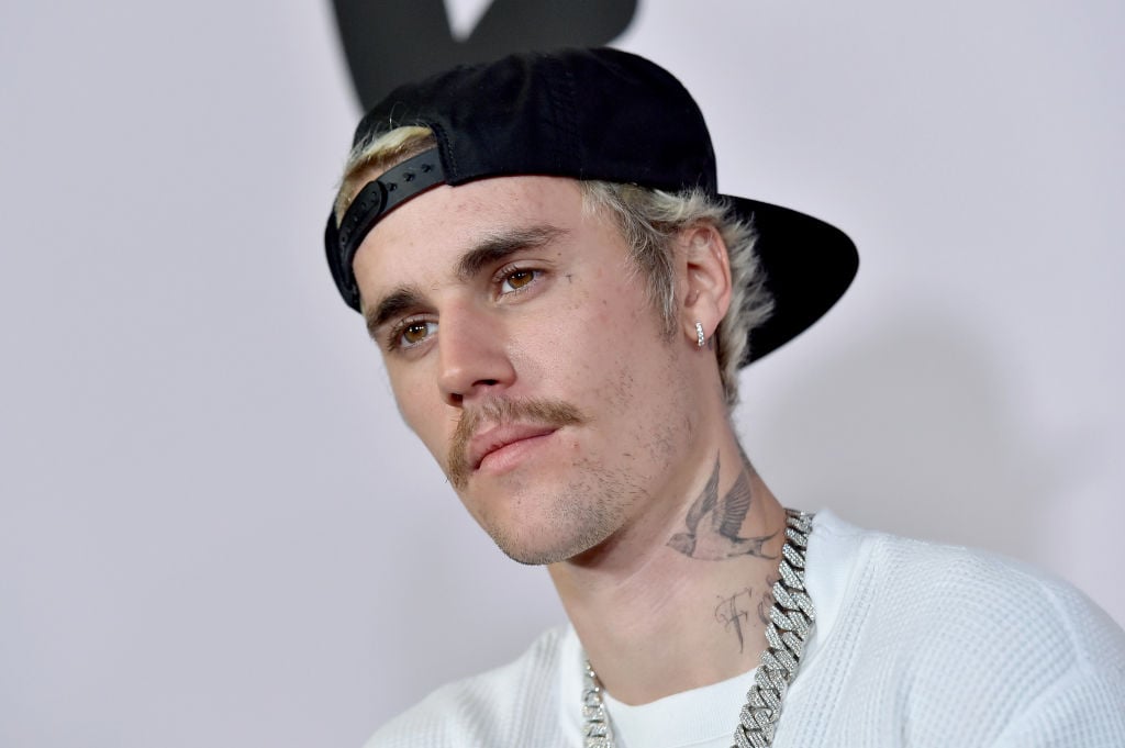 Justin Bieber at an event in January 2020