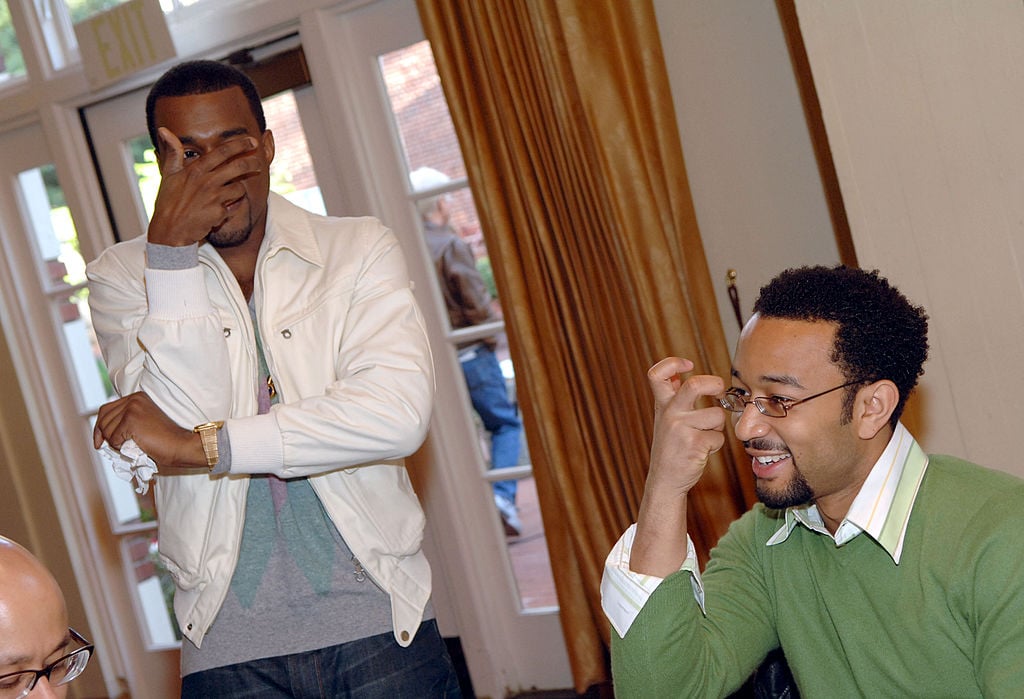 Kanye West and John Legend at an event in 2006