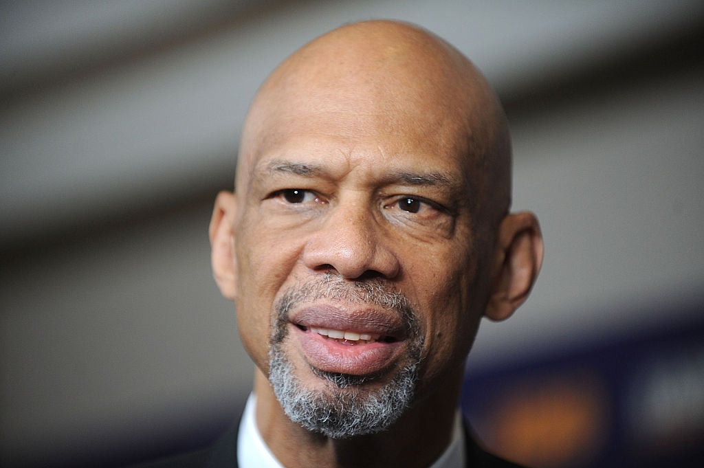 Kareem Abdul-Jabbar at a movie premiere