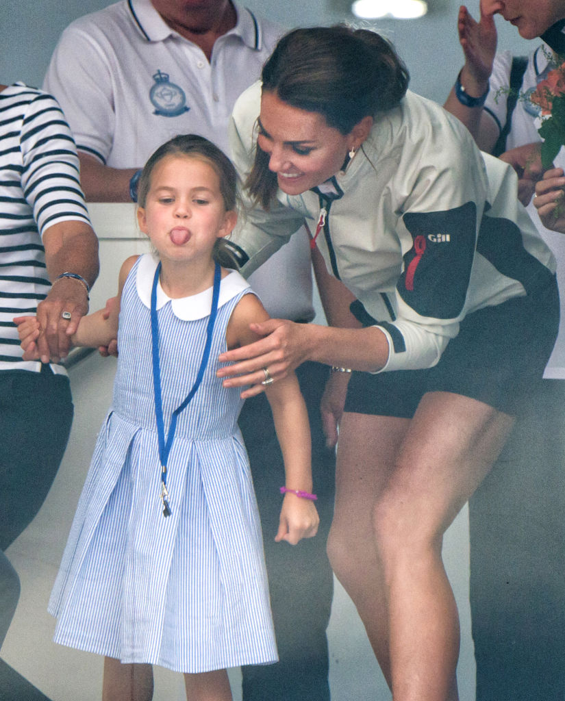 Kate Middleton and Princess Charlotte attend the 2019 King's Cup Regatta