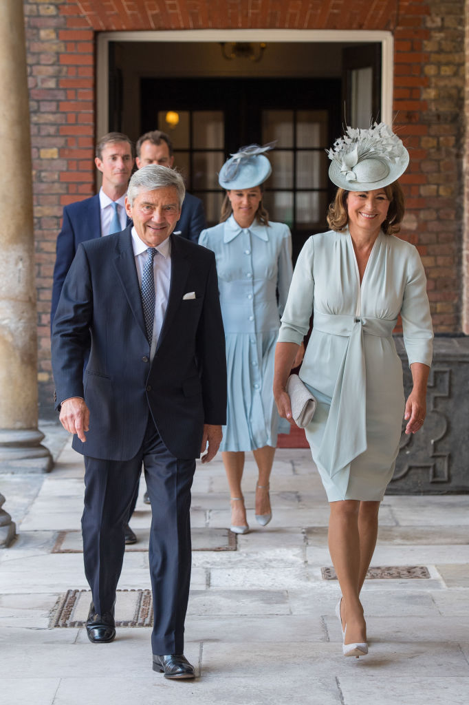 Middleton family arrives at the christening of Prince Louis, 2018