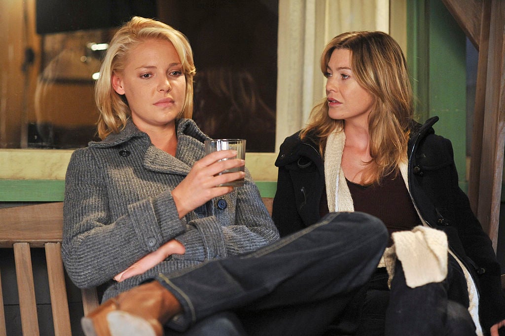 Katherine Heigl and Ellen Pompeo of 'Grey's Anatomy' 