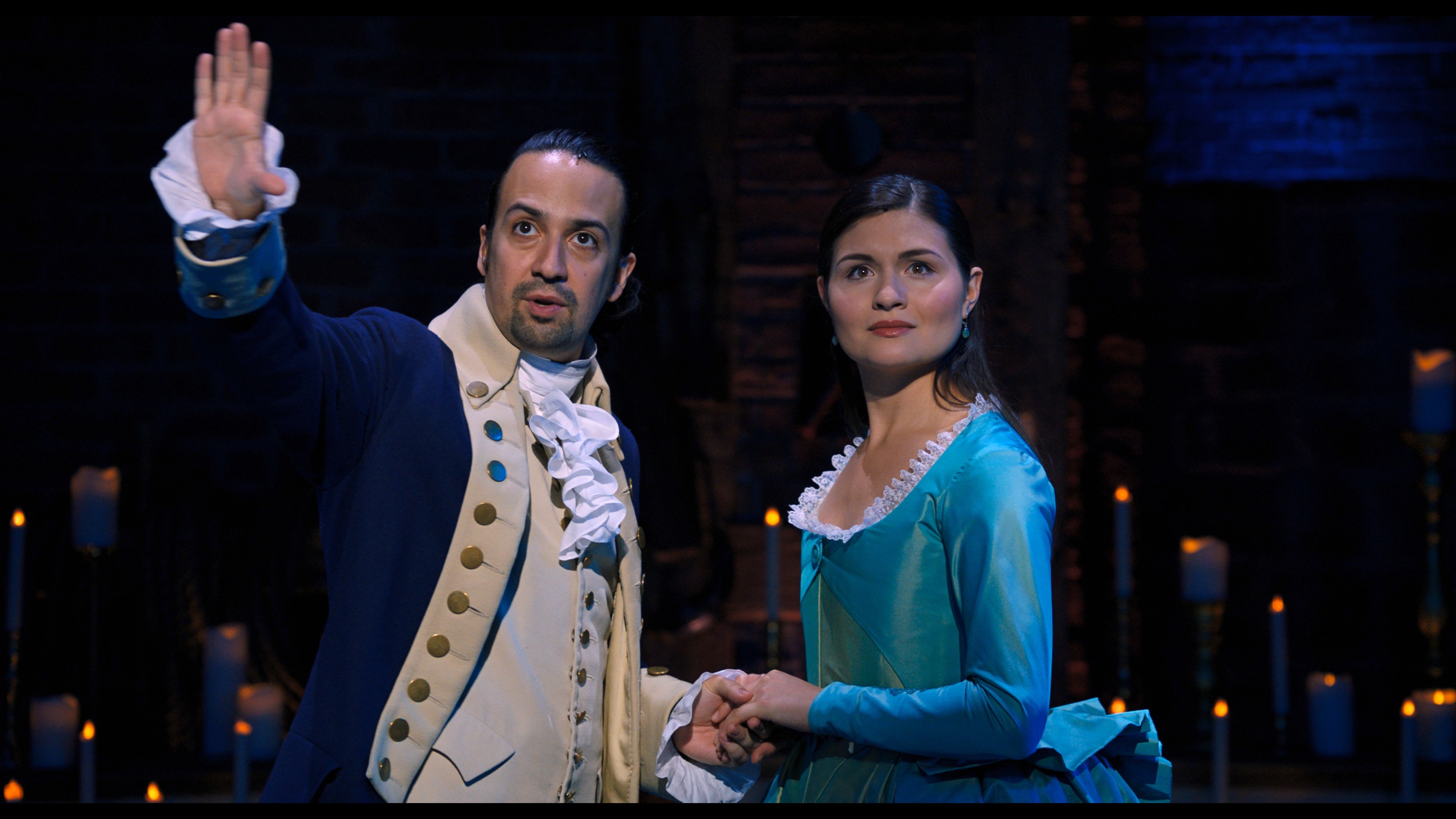 Lin-Manuel Miranda and Phillipa Soo