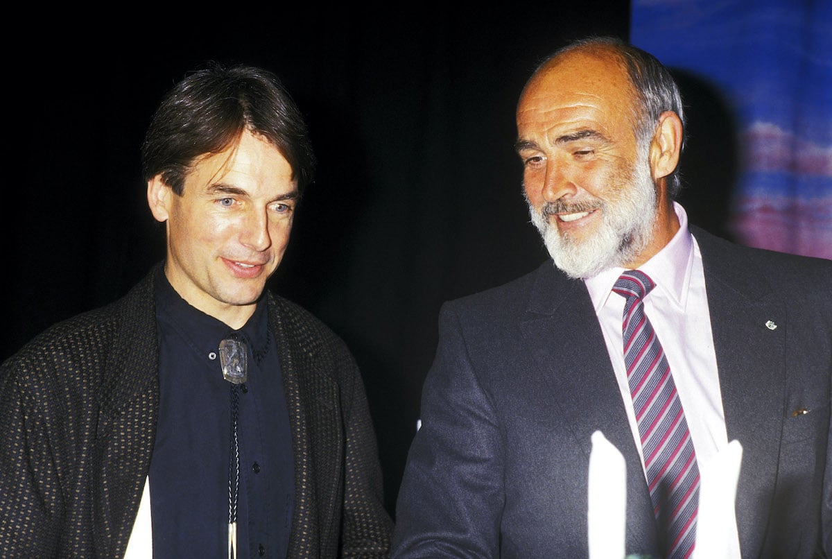 NCIS star Mark Harmon and Sean Connery