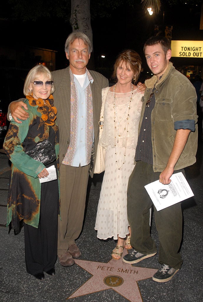 NCIS star Mark Harmon, Sean Harmon, Pam Dawber, and Elyse Knox