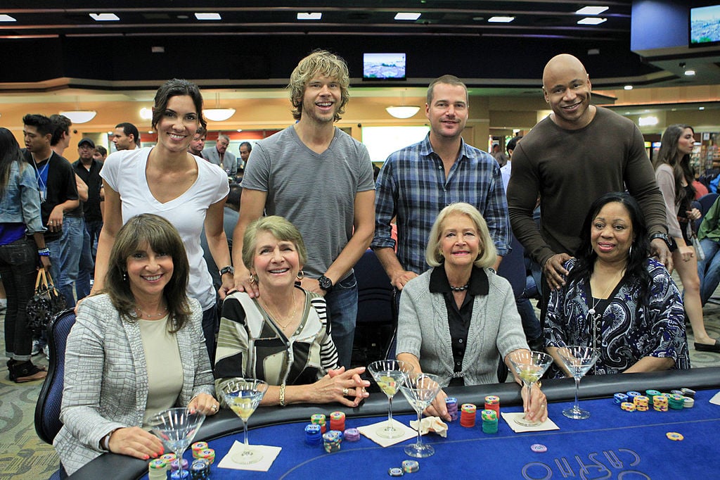 The NCIS Los Angeles cast with their mothers | Sonja Flemming/CBS via Getty Images
