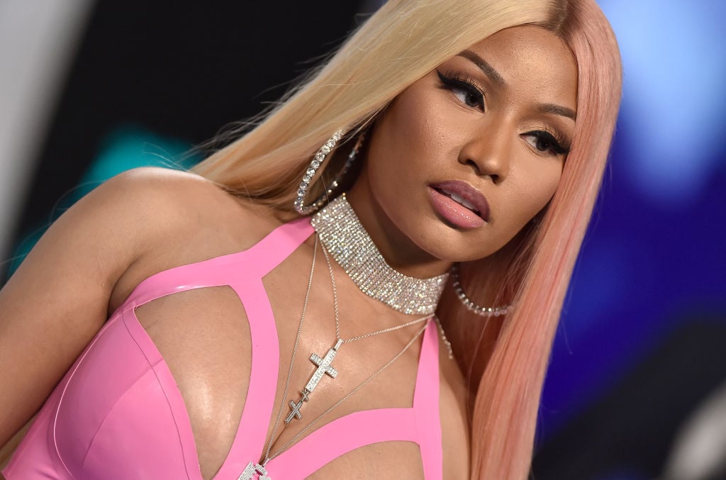 Nicki Minaj on the red carpet at an award show in August 2017