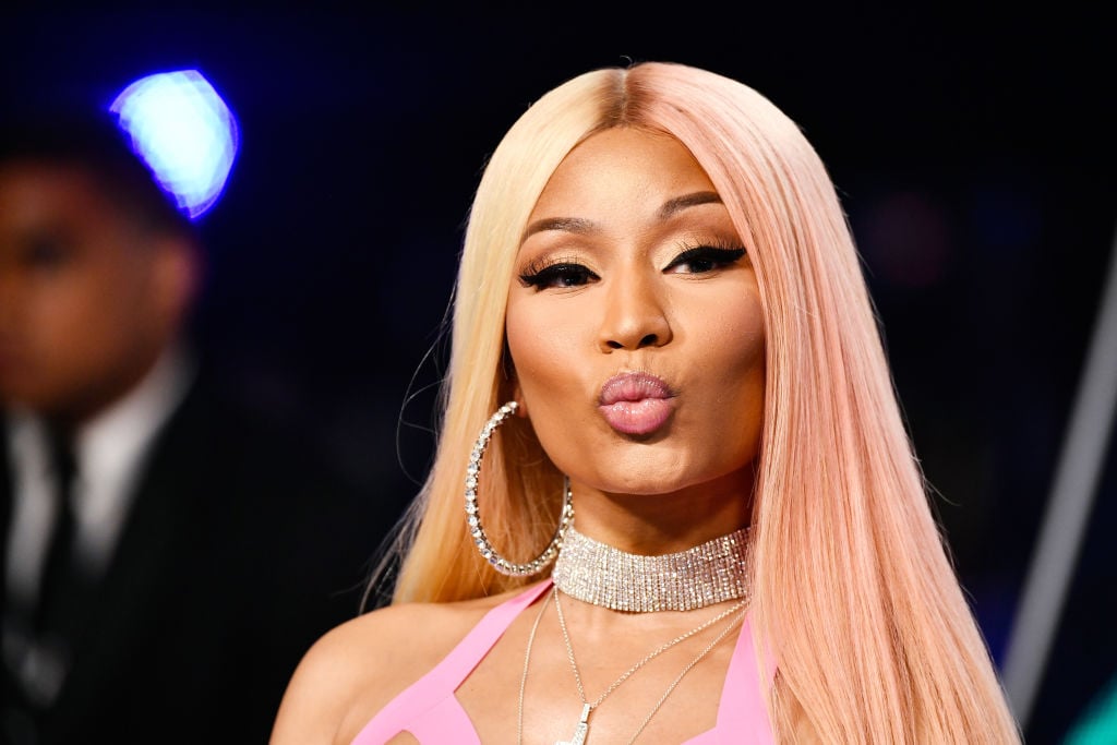 Nicki Minaj on the red carpet at an award show in August 2017