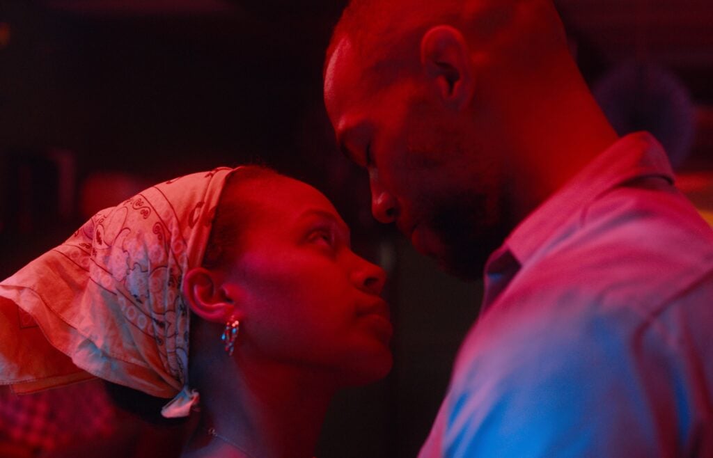 Nicole Beharie as  and Kendrick Sampson in 'Miss Juneteenth'