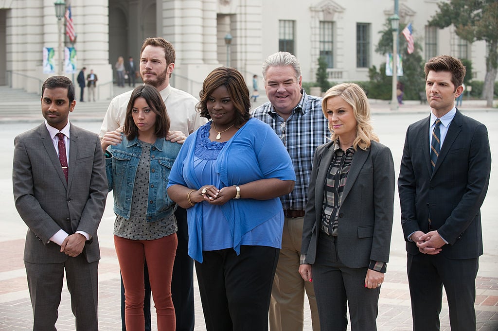 Parks and Rec cast as their characters