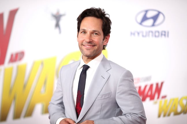 Paul Rudd walks the red carpet at the premiere of 'Ant-Man and The Wasp' in 2018