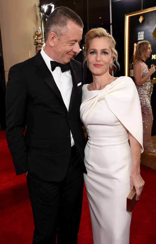 Peter Morgan and Gillian Anderson