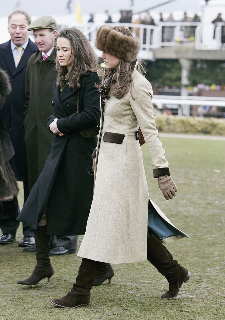 Pippa Middleton and Kate Middleton attend Cheltenham Races