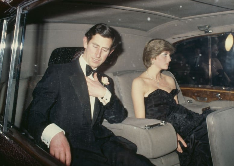 Prince Charles and then-fiancee Lady Diana Spencer