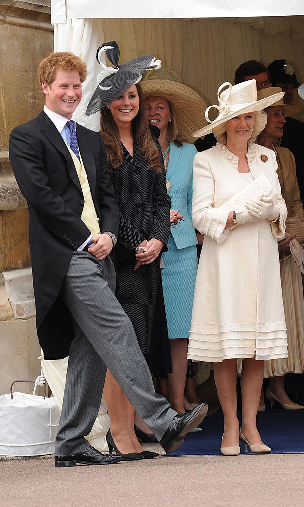 Prince Harry, Kate Middleton, and Camilla Parker Bowles at 2008 Order of the Garter Service