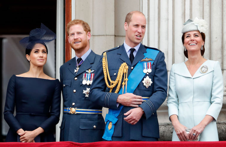 Meghan Markle, Prince Harry, Prince William, and Kate Middleton