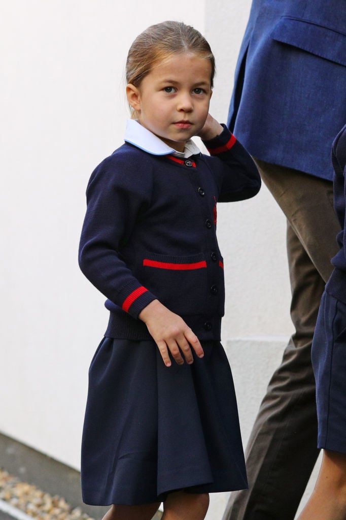 Princess Charlotte on her first day of school in 2019
