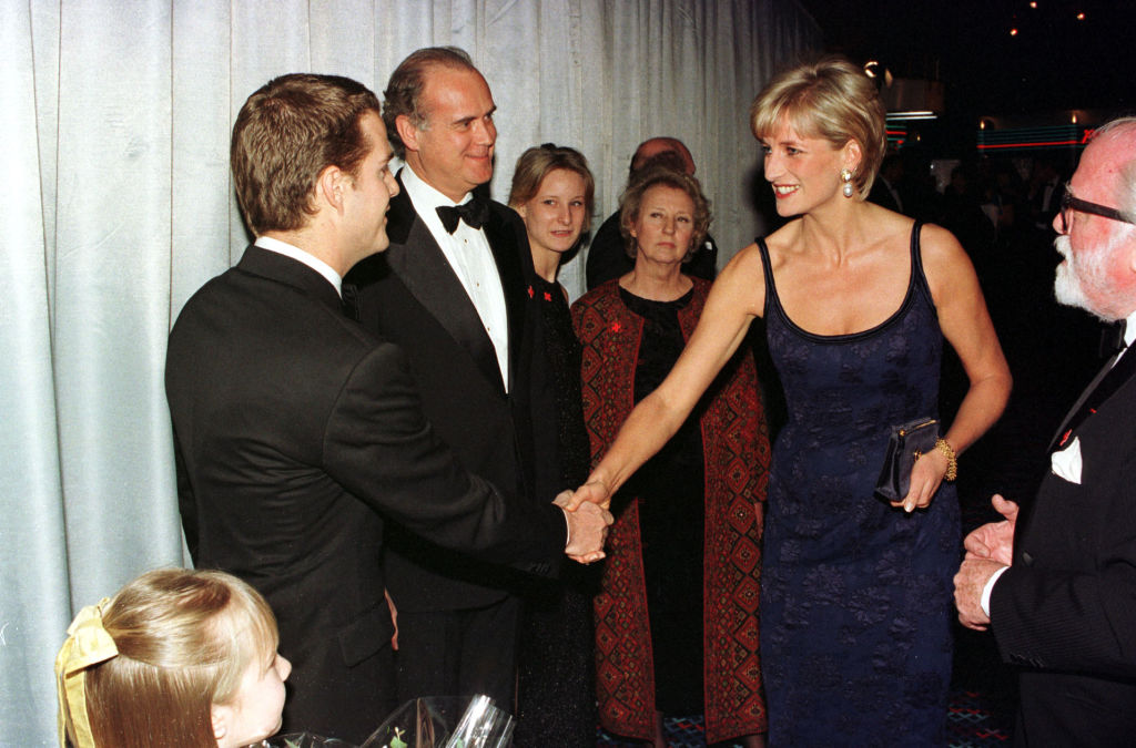 Chris O'Donnell and Princess Diana | John Stillwell - PA Images/PA Images via Getty Images