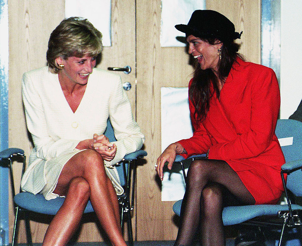 Princess Diana and Aileen Getty 