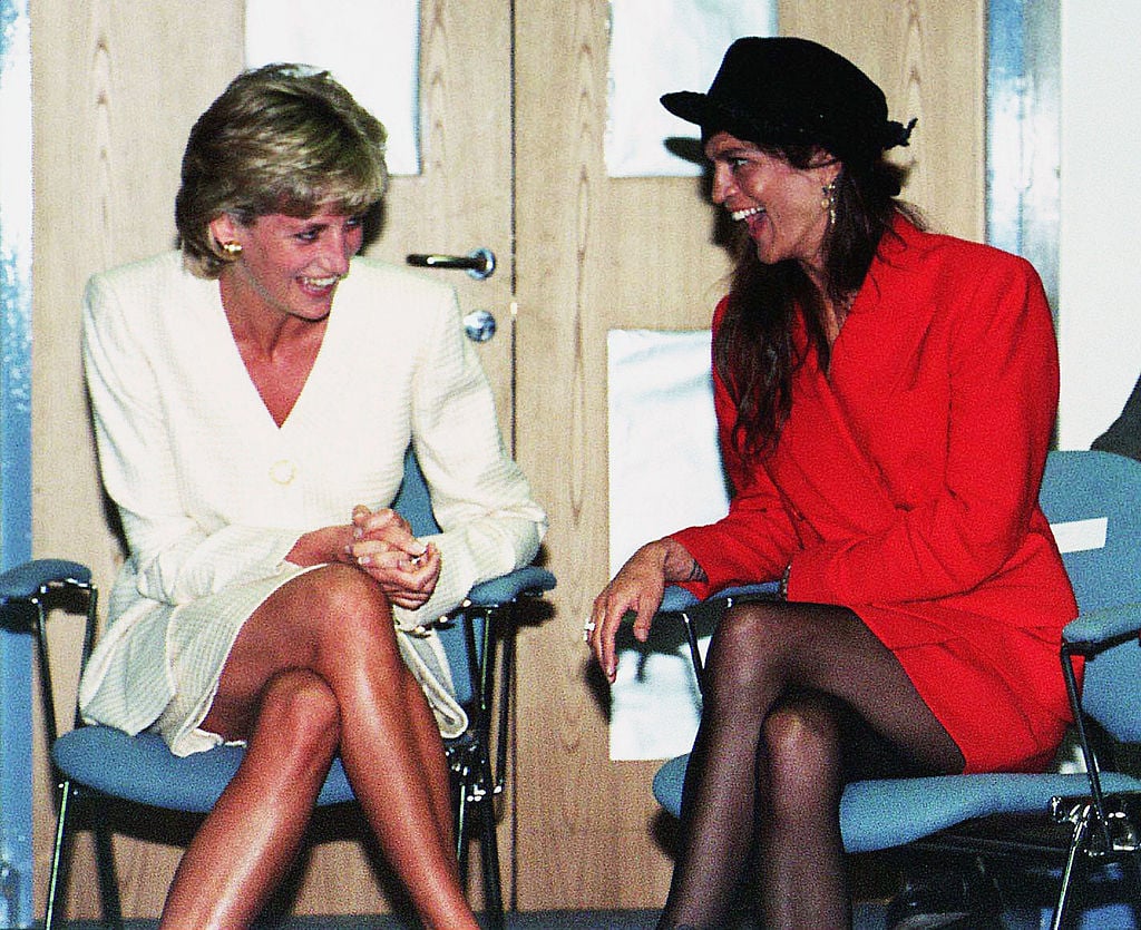 Princess Diana and Aileen Getty