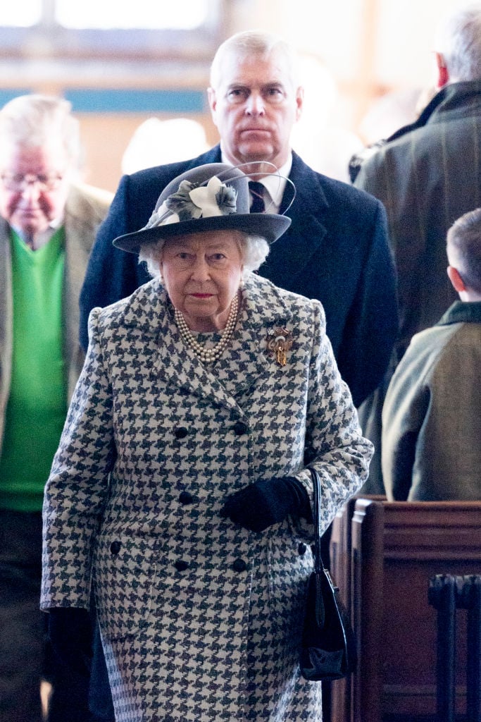 Queen Elizabeth II and Prince Andrew