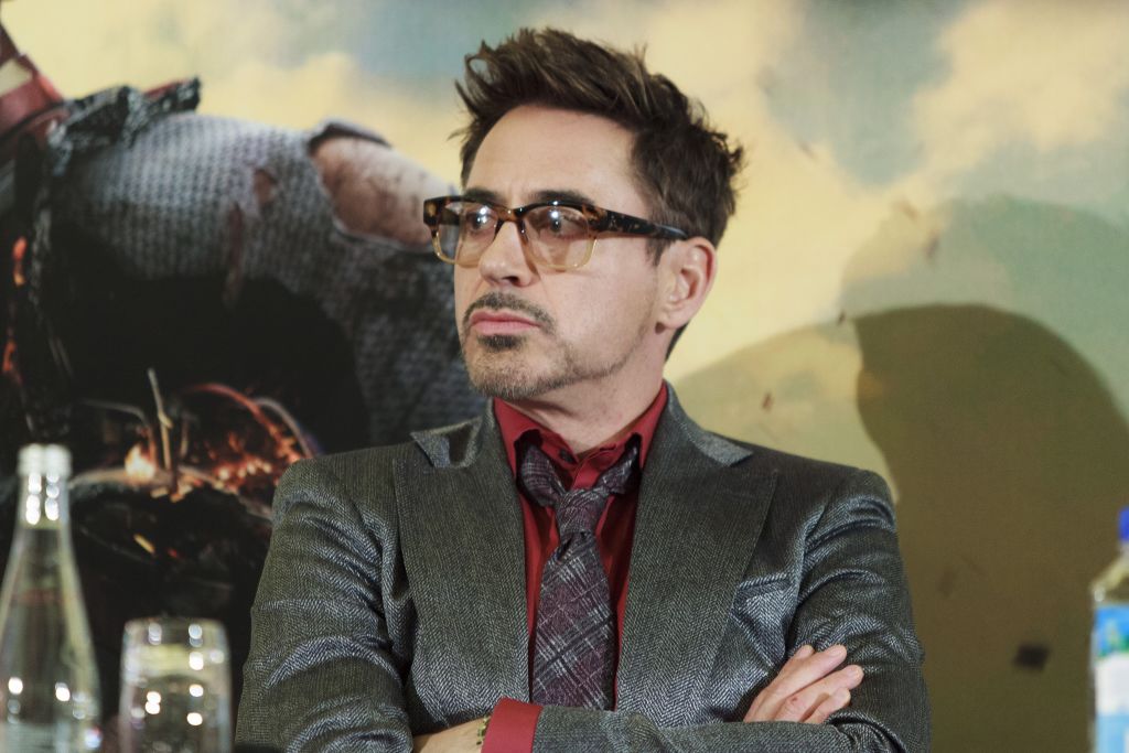 Robert Downey Jr. at an 'Iron Man 3' press conference