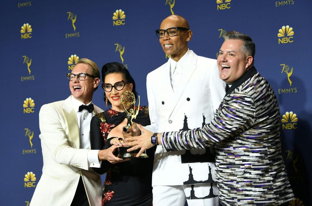 Carson Kressley, Michelle Visage, RuPaul Charles, and Ross Matthews