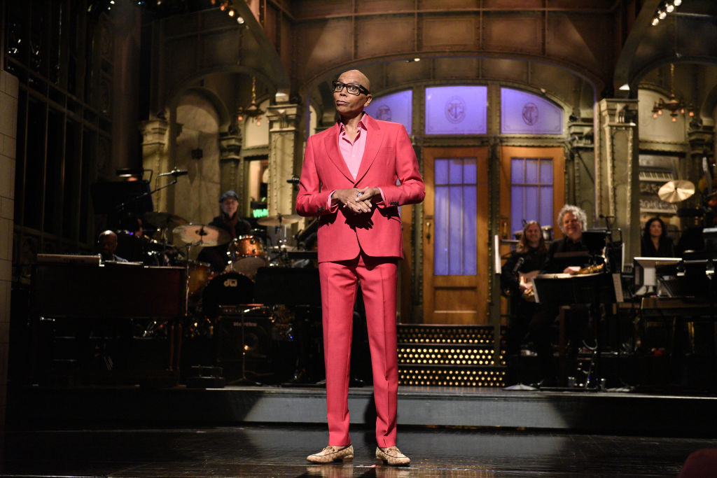 Host RuPaul during his 'Saturday Night Live' monologue