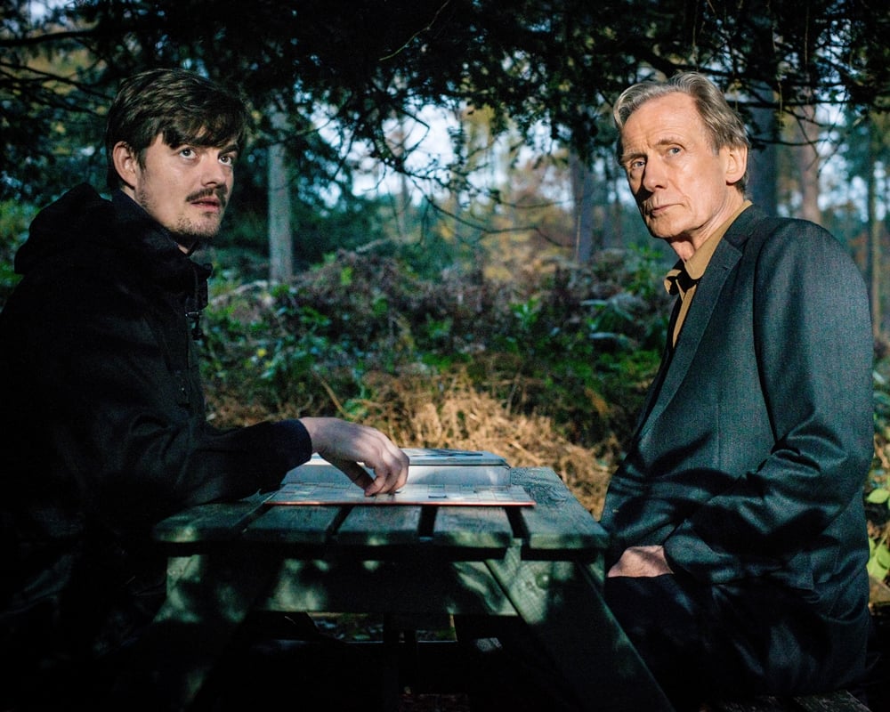 Sam Riley and Bill Nighy in Sometimes Always Never