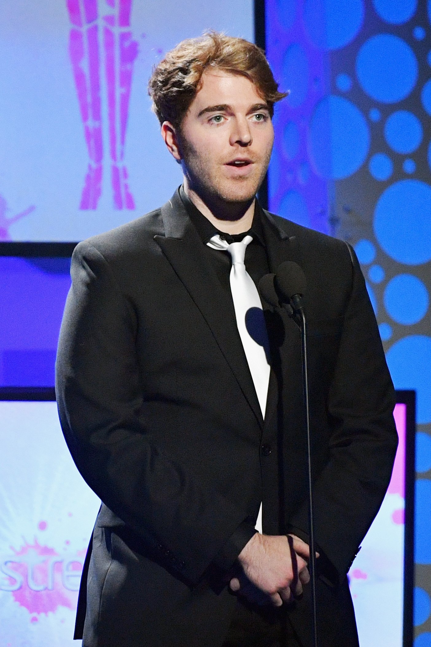 Shane Dawson speaks onstage during a tribute to the late Christina Grimmie the 6th annual Streamy Awards