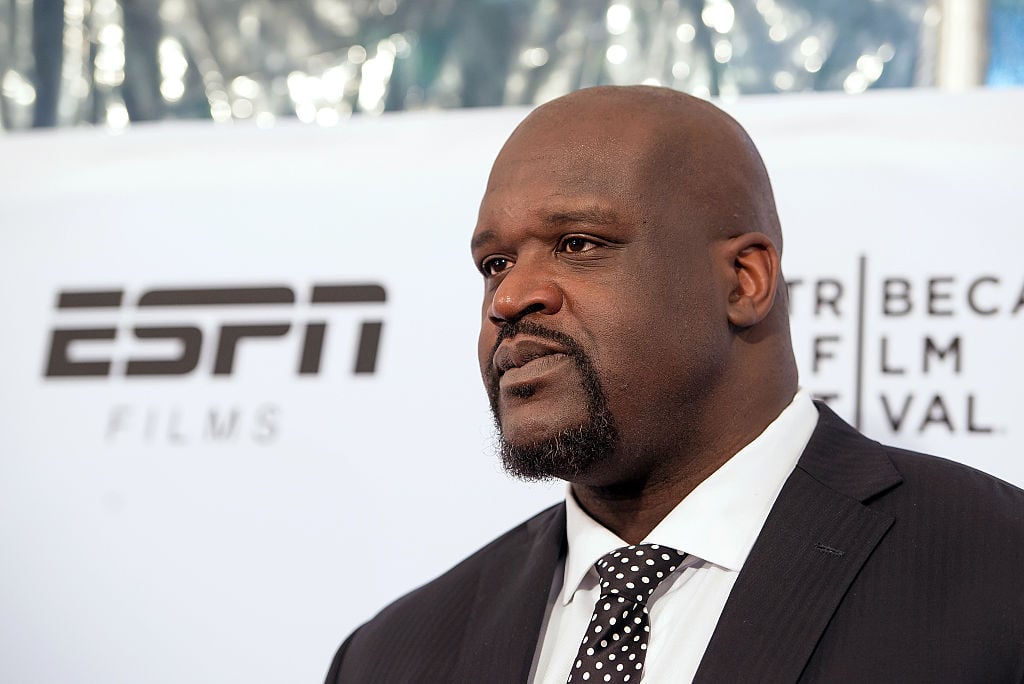 Shaquille O'Neal at the premiere of an ESPN documentary