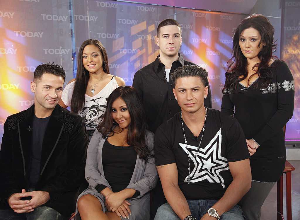 Mike "The Situation" Sorrentino, Sammi "Sweetheart" Giancola, Nicole "Snooki" Polizzi, Vinny Guadagnino, Paul "DJ Pauly D" DelVecchio, Jenni "JWoww" Farley from 'The Jersey Shore'