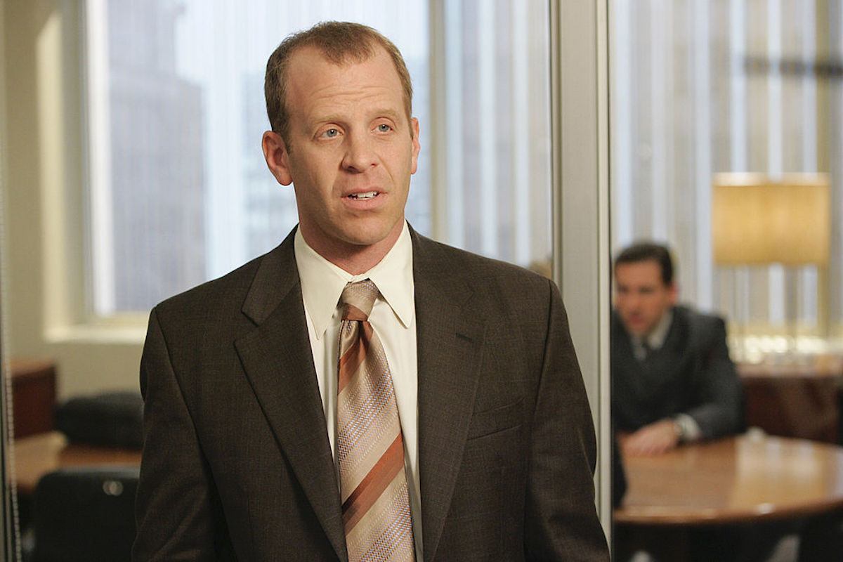 Paul Lieberstein as Toby Flenderson, Steve Carell as Michael Scott of 'The Office'